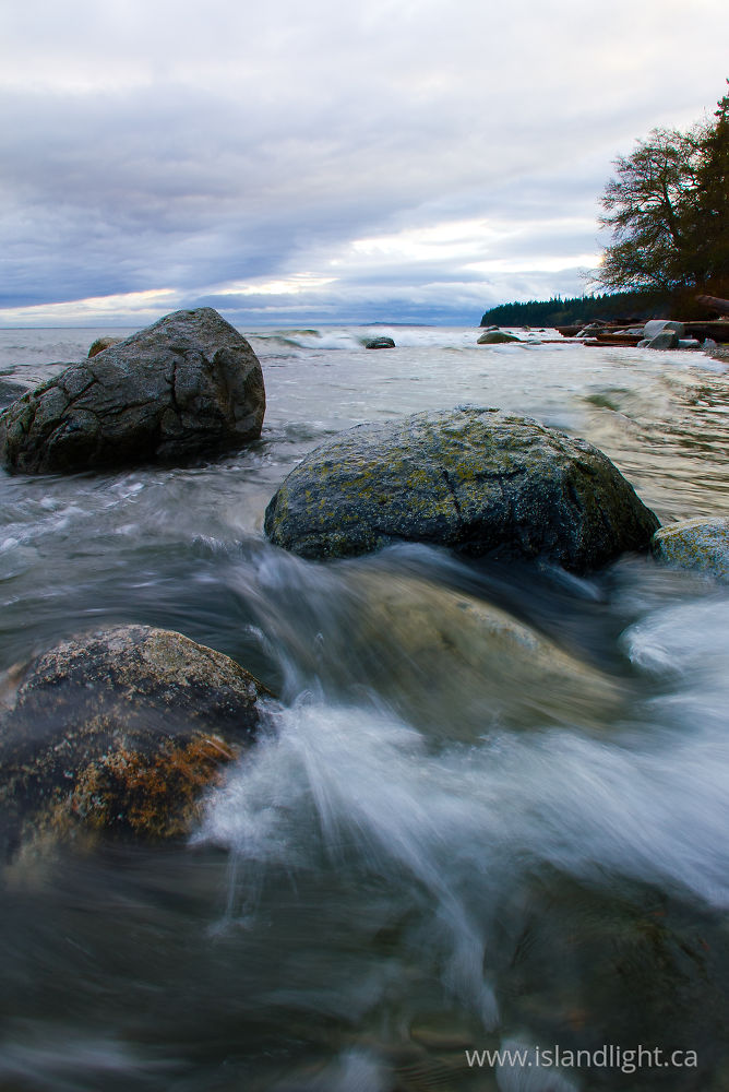 Seascape photo from  Cortes Island, BC Canada.
