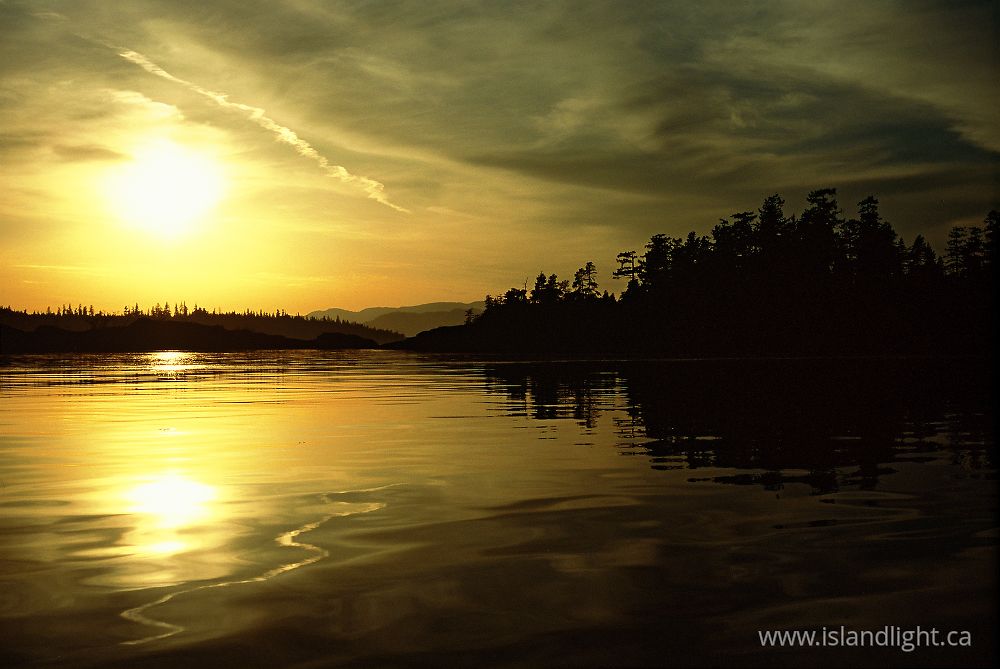 Seascape photo from Mansons Landing Cortes Island, BC Canada.