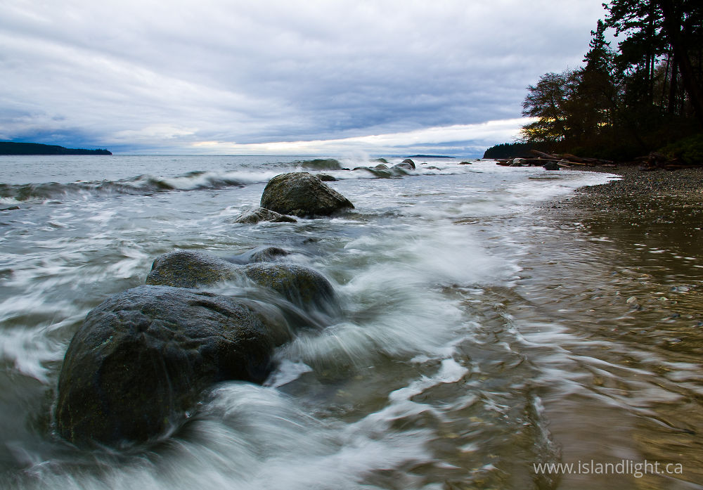 Seascape photo from  Cortes Island, BC Canada.