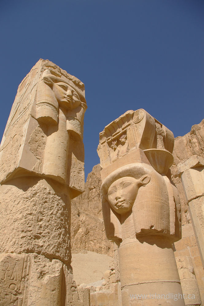 Architecture photo from Deir el Bahari Valley of the Kings,  Egypt.
