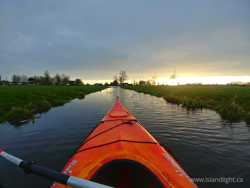 Evening on the canal - Netherlands  photo
