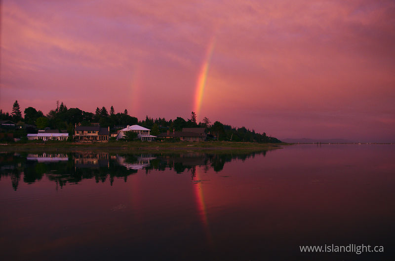 Rainbow in the Comox Harbour - Comox Rainbow photo