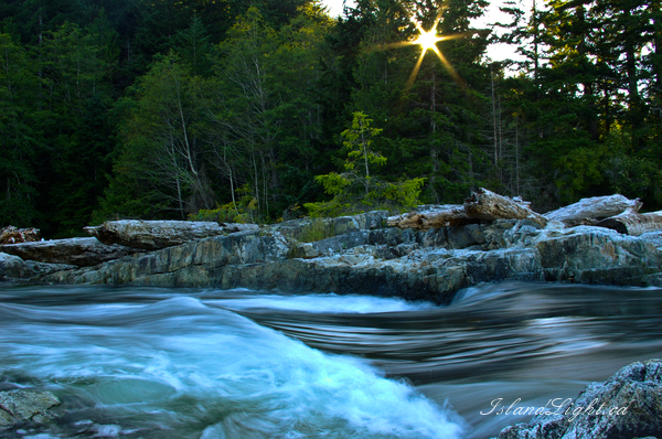 Reversing Falls ~ Creek Photo from Cortes Island Canada.
