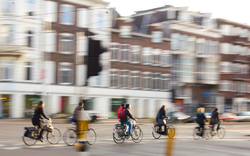 Cyclists Crossing - Amsterdam Bicycling photo