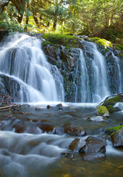 Waterfall #57 - Waterfall photo from Mansons Landing Cortes Island BC, Canada