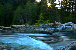Reversing Falls - Cortes Island Creek photo