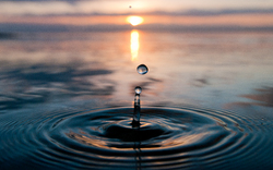 One More Drop in the Ocean - Cortes Island Droplet photo