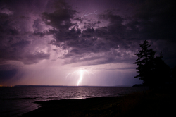 Lightening - Cortes Island Lightening photo