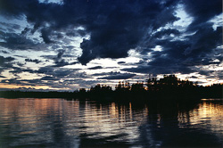 Kitten Islands in Blue - Cortes Island  photo