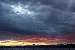 Break in the Clouds - Cortes Island Skyscape photo