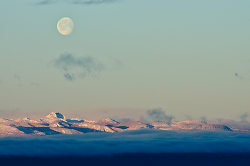 The Moon Over Vancouver Island -  Moon photo